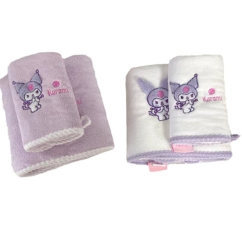 Soft tide Koral fleece fürdőlepedő készlet, hímzett, szegélyezett, sima szövés, 80 szál