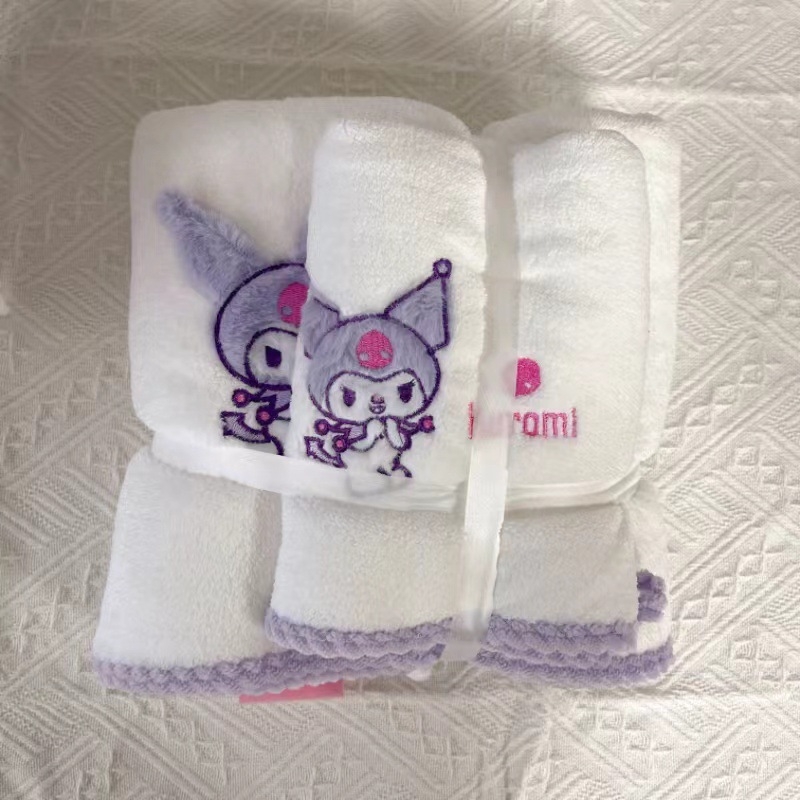 Soft tide Koral fleece fürdőlepedő készlet, hímzett, szegélyezett, sima szövés, 80 szál