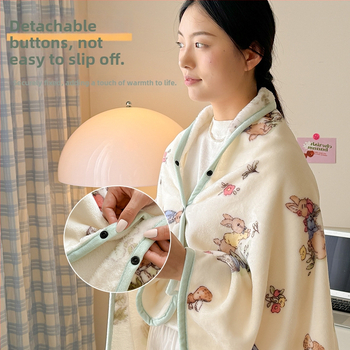 Koralinis veliūro šalių pledas, žiemai tinkamas lovai ir svetainei, 95% poliesteris, karikatūros spaudas, 0.5 kg