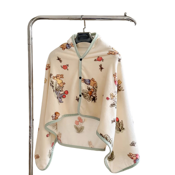 Koralinis veliūro šalių pledas, žiemai tinkamas lovai ir svetainei, 95% poliesteris, karikatūros spaudas, 0.5 kg