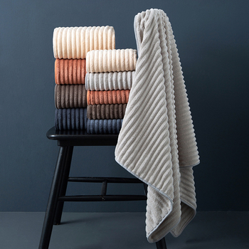 Koraļvelūra dvieļu komplekts vannas un sejas dvieļiem, 32 gab., mīksti un absorbējoši, minimālists dizains, ar logotipa apdruku, pielāgojams, plakā aušana