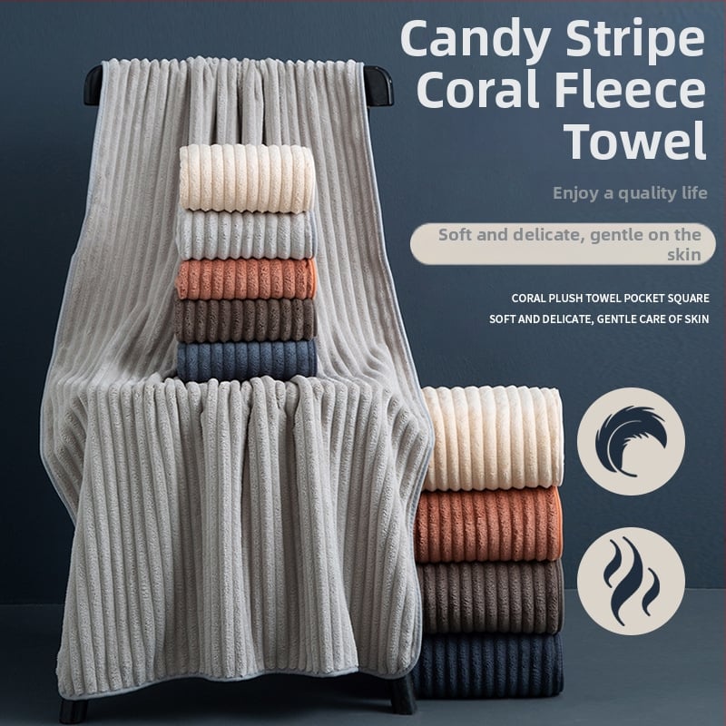 Koraļvelūra dvieļu komplekts vannas un sejas dvieļiem, 32 gab., mīksti un absorbējoši, minimālists dizains, ar logotipa apdruku, pielāgojams, plakā aušana