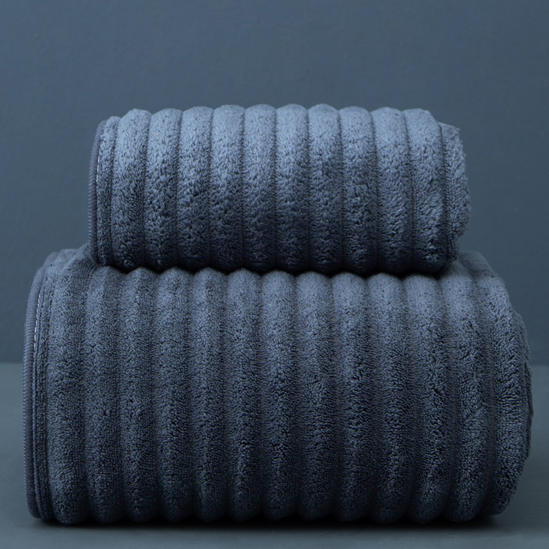 Koraļvelūra dvieļu komplekts vannas un sejas dvieļiem, 32 gab., mīksti un absorbējoši, minimālists dizains, ar logotipa apdruku, pielāgojams, plakā aušana