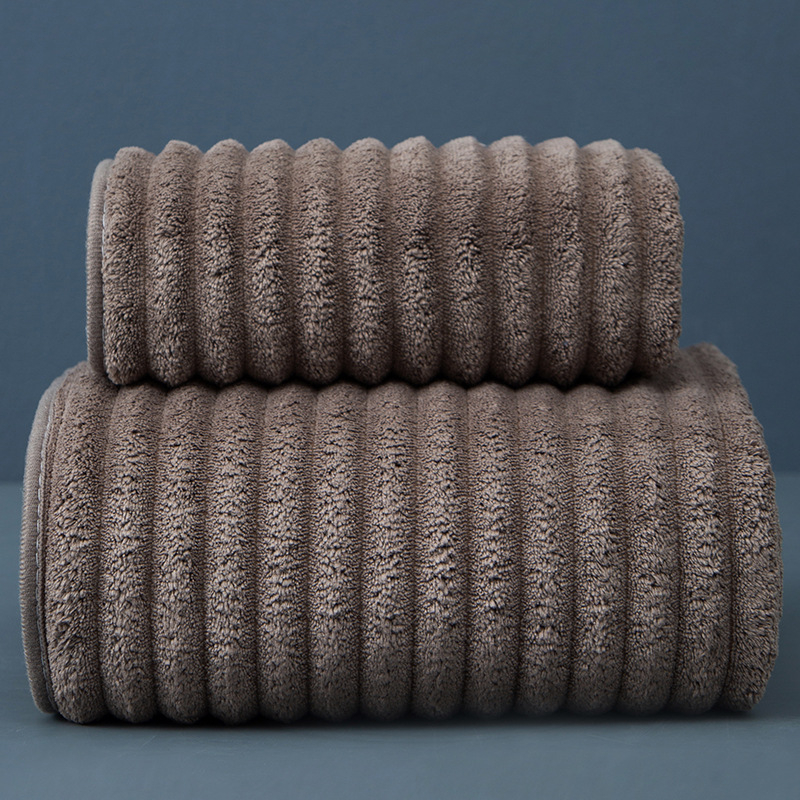 Koraļvelūra dvieļu komplekts vannas un sejas dvieļiem, 32 gab., mīksti un absorbējoši, minimālists dizains, ar logotipa apdruku, pielāgojams, plakā aušana