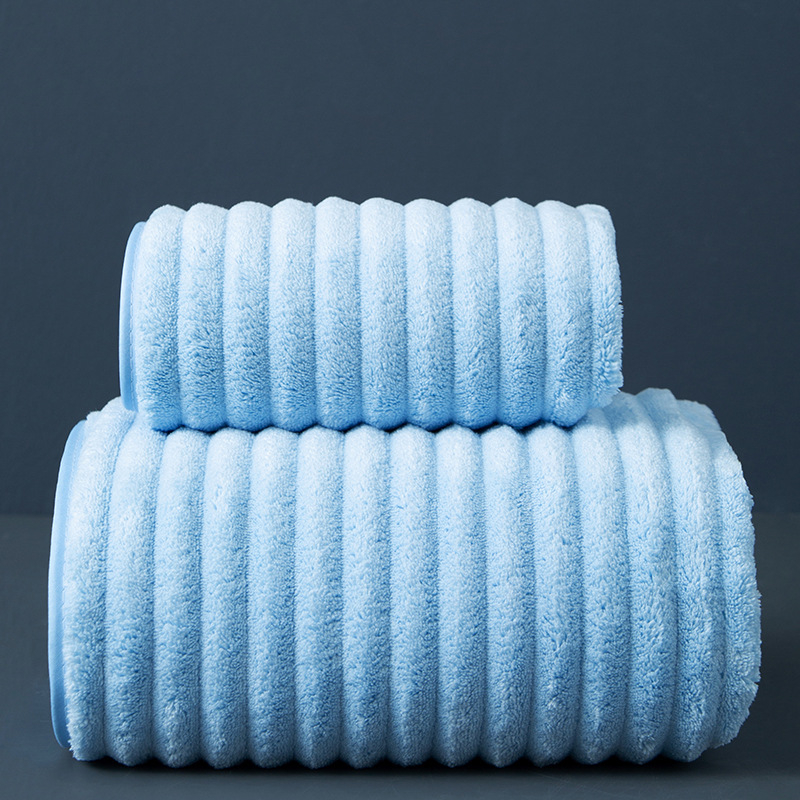 Koraļvelūra dvieļu komplekts vannas un sejas dvieļiem, 32 gab., mīksti un absorbējoši, minimālists dizains, ar logotipa apdruku, pielāgojams, plakā aušana