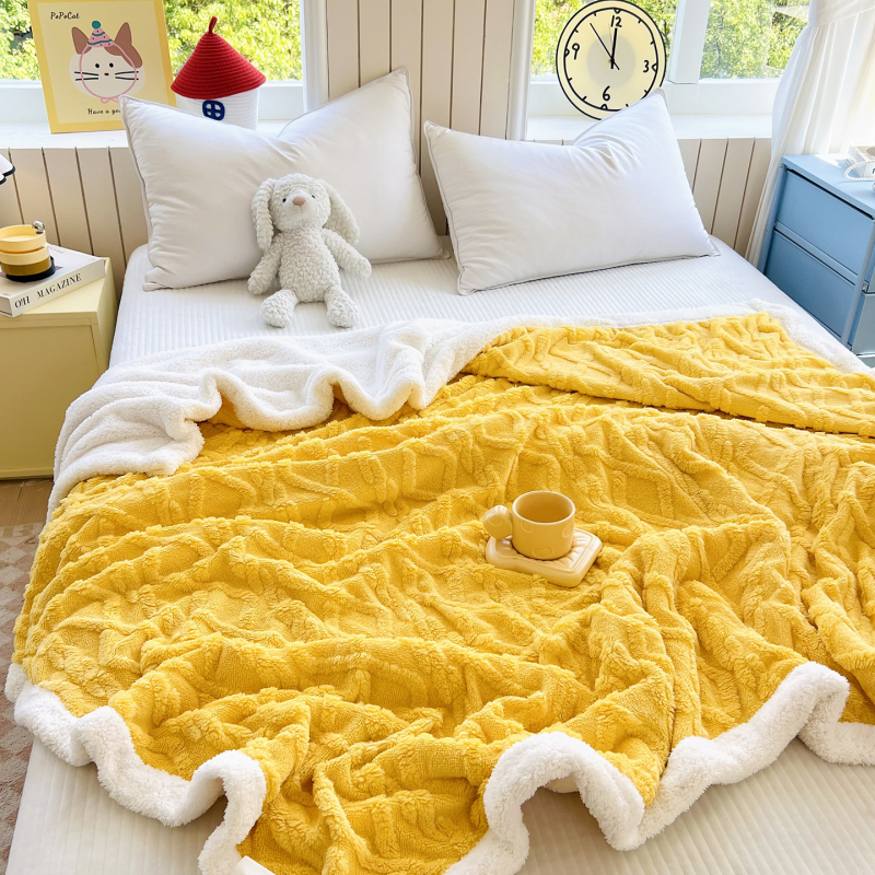 Cuvertură Tafurong – prietenoasă cu pielea și moale, model desen animat, greutate 1,5–2 kg, stil modern minimalist, potrivită pentru toate sezoanele, pătură tricotată