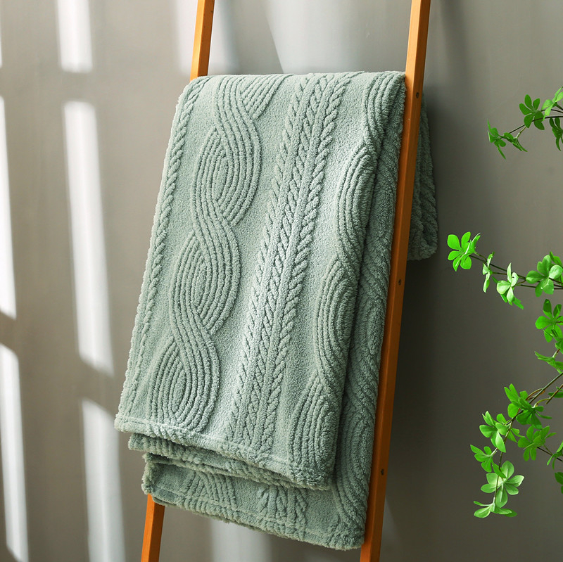 Pled din poliester cu model geometric, stil Nordic, pentru toate anotimpurile, personalizabil