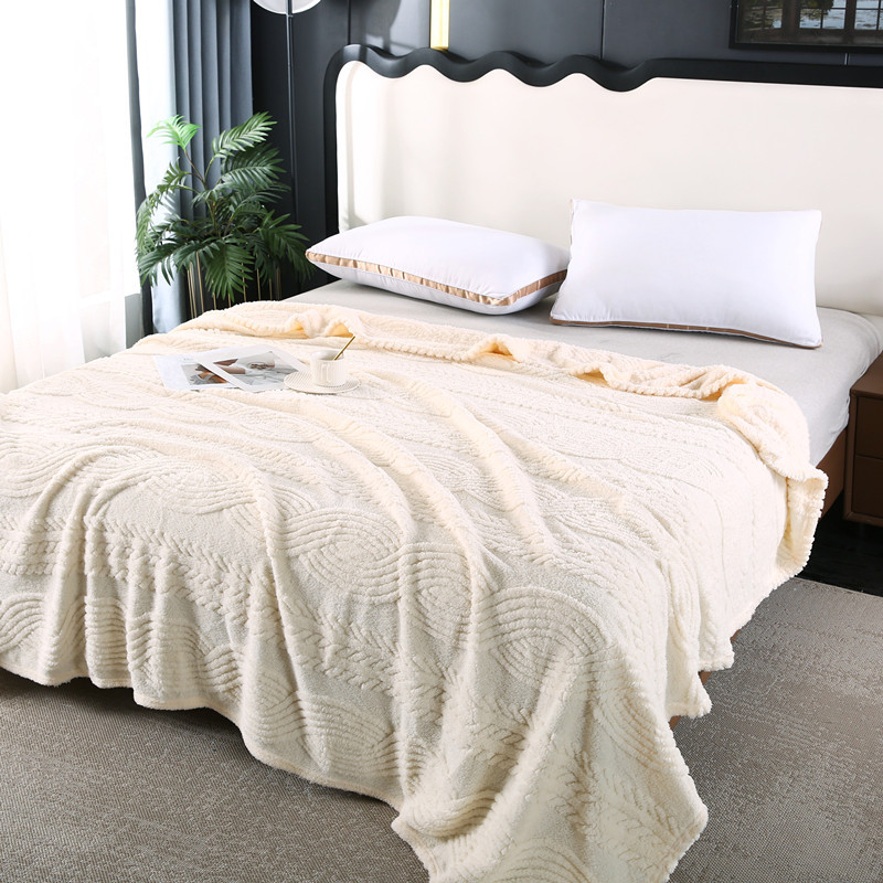 Pled din poliester cu model geometric, stil Nordic, pentru toate anotimpurile, personalizabil