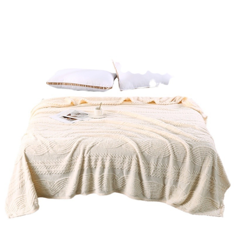 Pled din poliester cu model geometric, stil Nordic, pentru toate anotimpurile, personalizabil