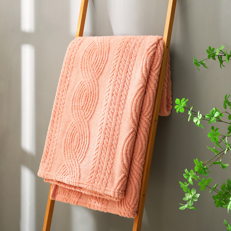 Pled din poliester cu model geometric, stil Nordic, pentru toate anotimpurile, personalizabil