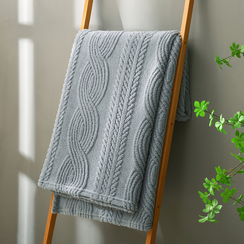 Pled din poliester cu model geometric, stil Nordic, pentru toate anotimpurile, personalizabil