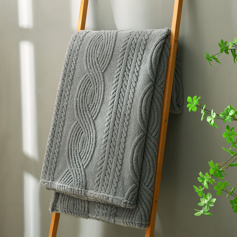 Pled din poliester cu model geometric, stil Nordic, pentru toate anotimpurile, personalizabil