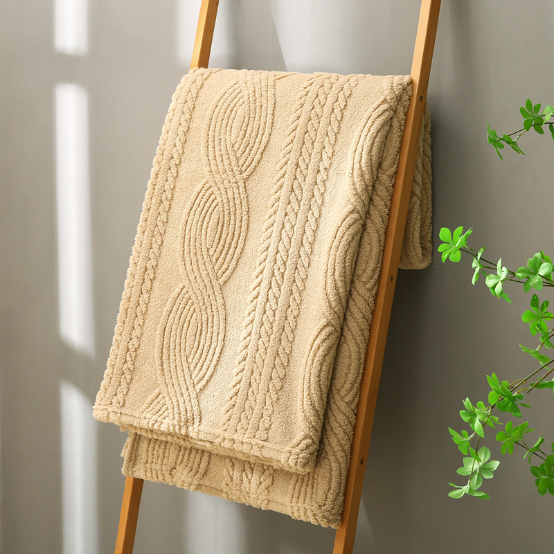 Pled din poliester cu model geometric, stil Nordic, pentru toate anotimpurile, personalizabil