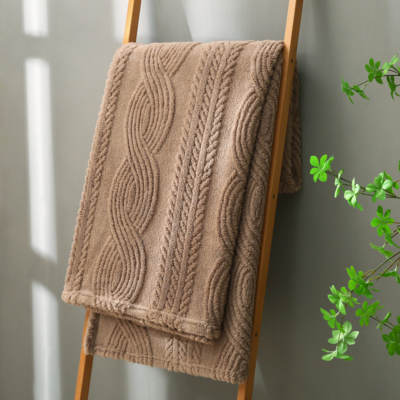 Pled din poliester cu model geometric, stil Nordic, pentru toate anotimpurile, personalizabil