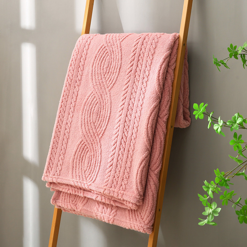 Pled din poliester cu model geometric, stil Nordic, pentru toate anotimpurile, personalizabil