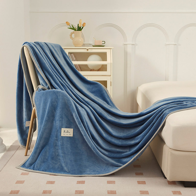 Pătură din velur de lapte, cu dungi, stil japonez, patru anotimpuri, sub 300 g