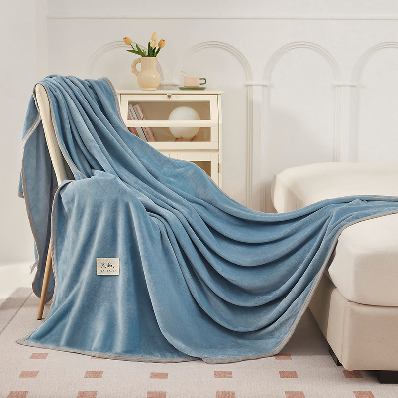 Pătură din velur de lapte, cu dungi, stil japonez, patru anotimpuri, sub 300 g