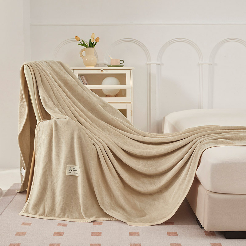 Pătură din velur de lapte, cu dungi, stil japonez, patru anotimpuri, sub 300 g