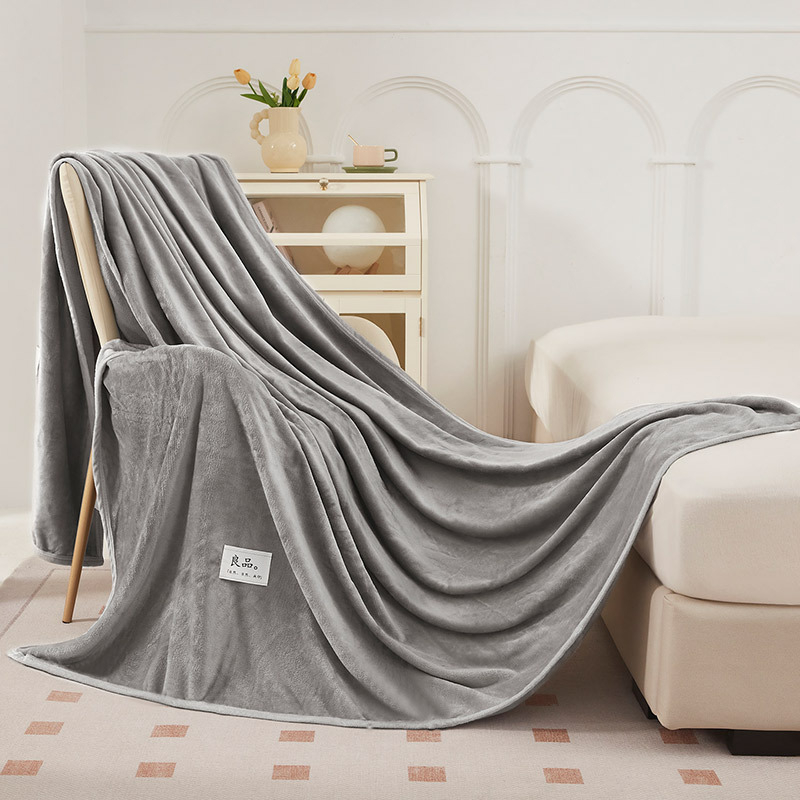 Pătură din velur de lapte, cu dungi, stil japonez, patru anotimpuri, sub 300 g