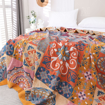 Medvilninė rankšluosčio antklodė Wheat weaving, 1500–1999 g, tinkama visiems sezonams, karikatūrinis raštas