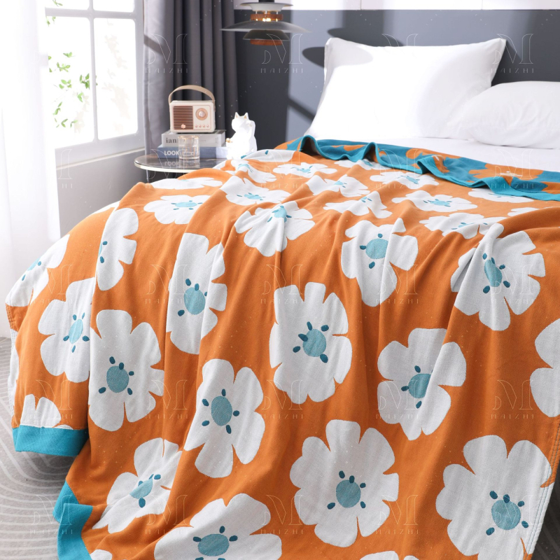 Medvilninė rankšluosčio antklodė Wheat weaving, 1500–1999 g, tinkama visiems sezonams, karikatūrinis raštas