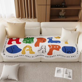 Perna pentru canapea în stil coreean, cu model anime, poliester, Dongzhao, potrivită pentru canapele combinate