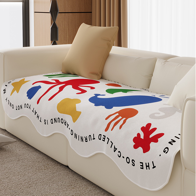 Perna pentru canapea în stil coreean, cu model anime, poliester, Dongzhao, potrivită pentru canapele combinate