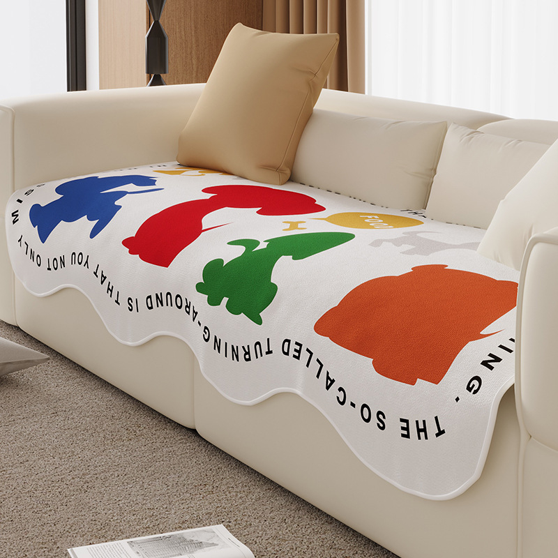 Perna pentru canapea în stil coreean, cu model anime, poliester, Dongzhao, potrivită pentru canapele combinate