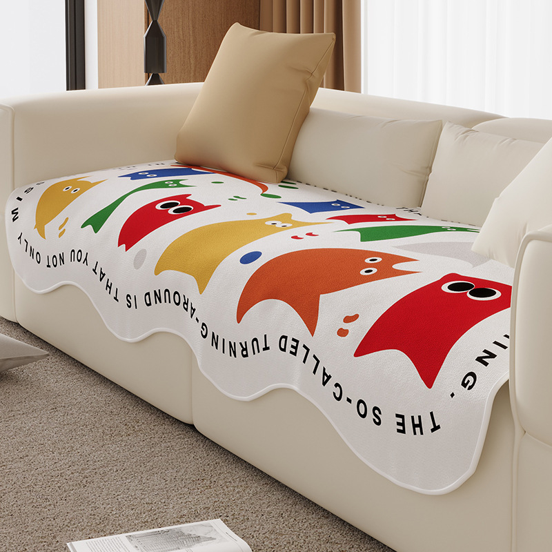 Perna pentru canapea în stil coreean, cu model anime, poliester, Dongzhao, potrivită pentru canapele combinate