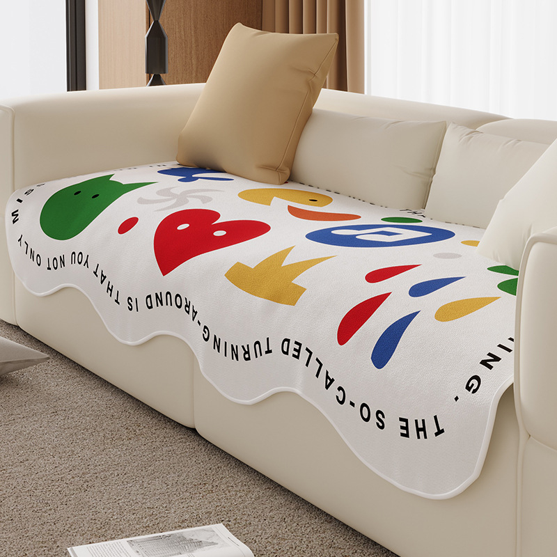 Perna pentru canapea în stil coreean, cu model anime, poliester, Dongzhao, potrivită pentru canapele combinate