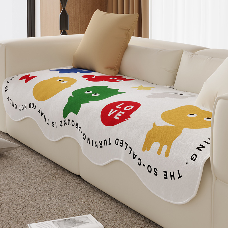 Perna pentru canapea în stil coreean, cu model anime, poliester, Dongzhao, potrivită pentru canapele combinate