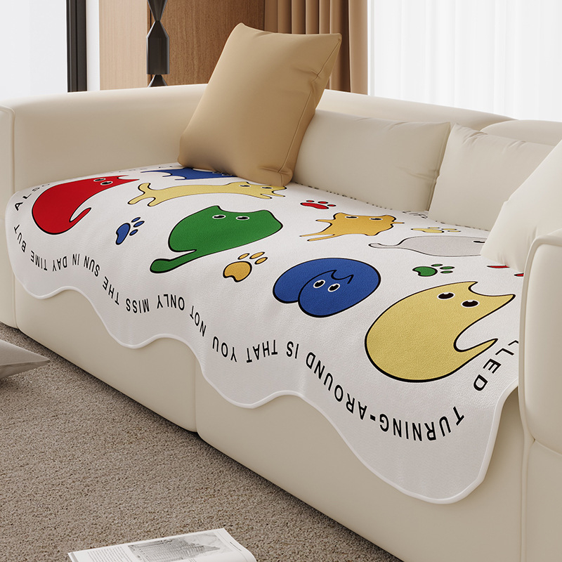 Perna pentru canapea în stil coreean, cu model anime, poliester, Dongzhao, potrivită pentru canapele combinate