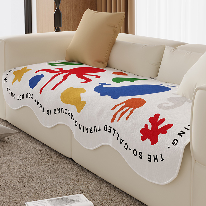 Perna pentru canapea în stil coreean, cu model anime, poliester, Dongzhao, potrivită pentru canapele combinate