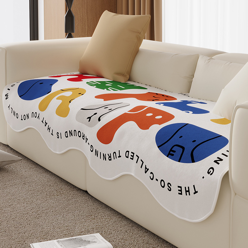 Perna pentru canapea în stil coreean, cu model anime, poliester, Dongzhao, potrivită pentru canapele combinate