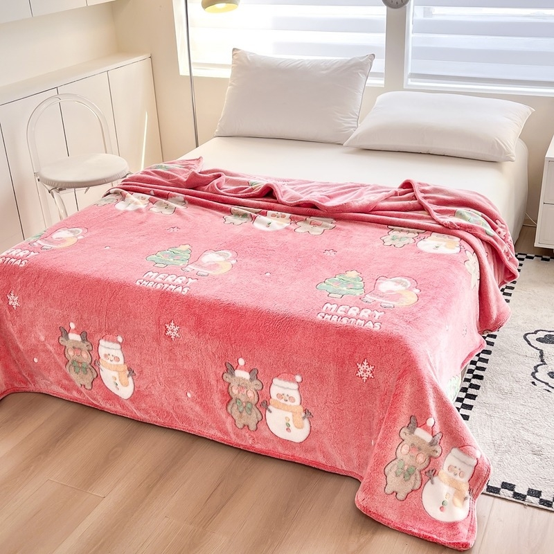 Daudzfunkcionālā sega – Su xuan Snowflake Velvet Thickened, 1000–1499 g, Cartoon stils, Visām sezonām