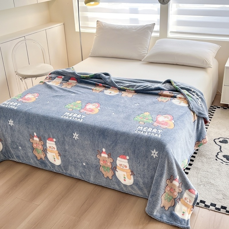 Daudzfunkcionālā sega – Su xuan Snowflake Velvet Thickened, 1000–1499 g, Cartoon stils, Visām sezonām