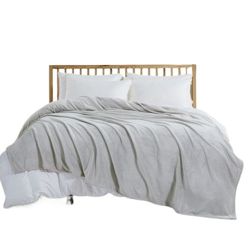 Flanelės pledas, visų metų laikotarpiams, korėjietiško stiliaus, svoris iki 300 g, poliesterio mišinys, vientisas raštas, tinkamas lovai