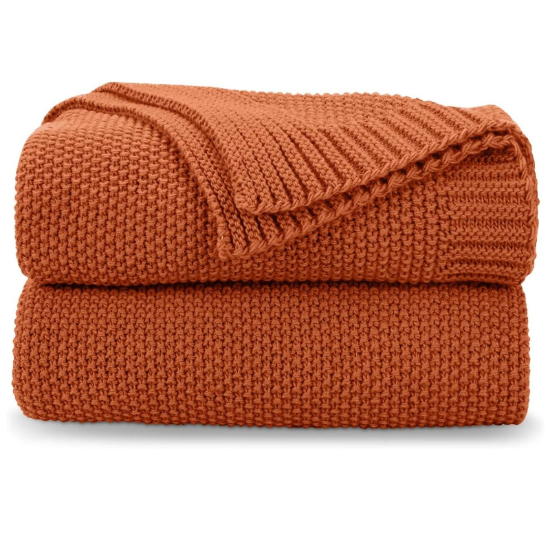 Megztas sofų pledas iš akrilo pluošto, 800–999 g, vienodą raštą, lengvas prabangos stilius, tinkama visoms metų laikams, pritaikymas