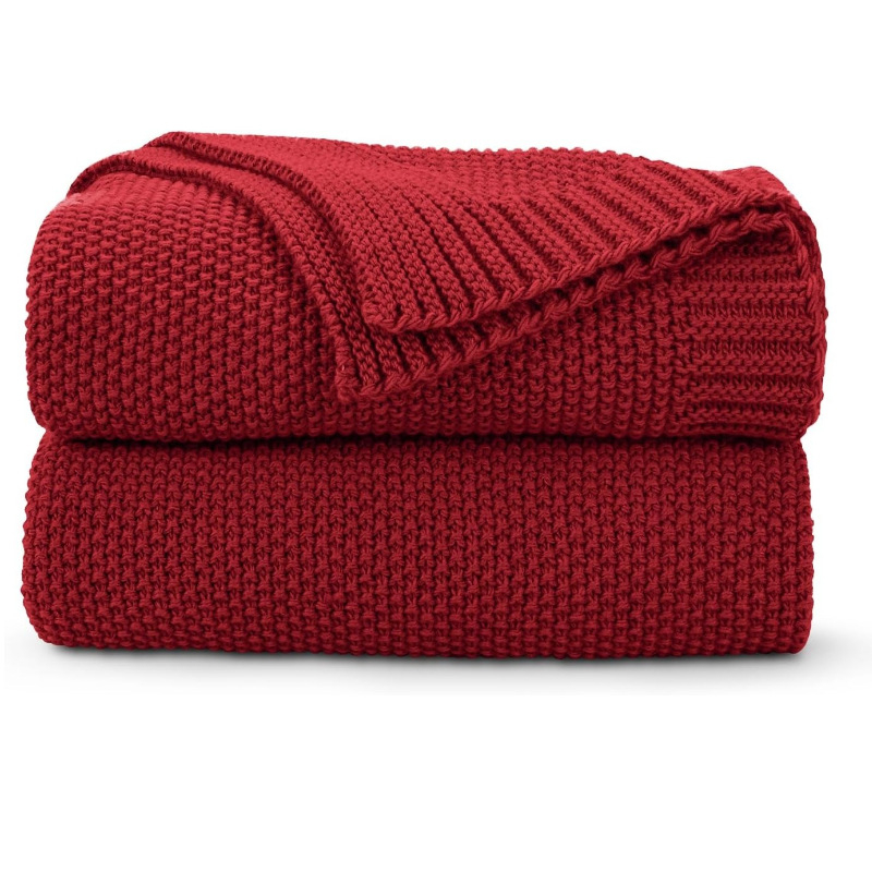 Megztas sofų pledas iš akrilo pluošto, 800–999 g, vienodą raštą, lengvas prabangos stilius, tinkama visoms metų laikams, pritaikymas