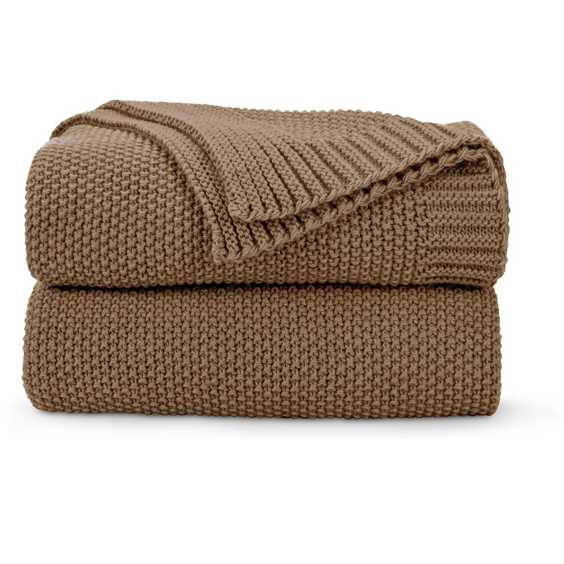 Megztas sofų pledas iš akrilo pluošto, 800–999 g, vienodą raštą, lengvas prabangos stilius, tinkama visoms metų laikams, pritaikymas