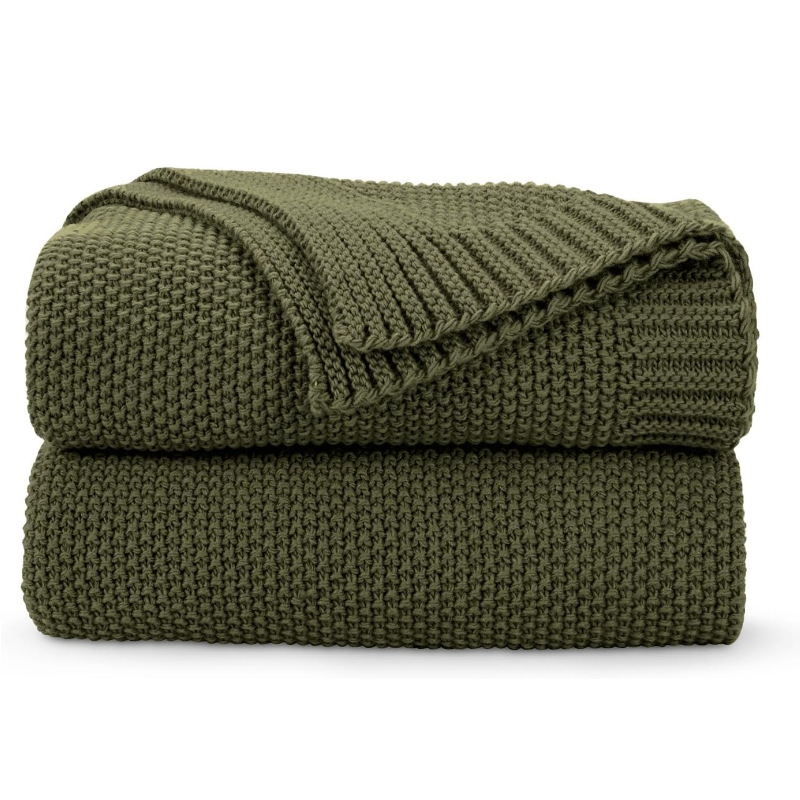 Megztas sofų pledas iš akrilo pluošto, 800–999 g, vienodą raštą, lengvas prabangos stilius, tinkama visoms metų laikams, pritaikymas