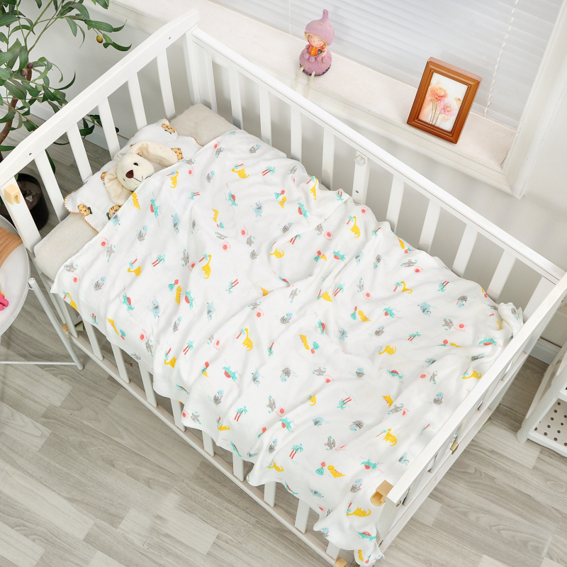 Dvigubo sluoksnio vaiko pledas iš viskozės, vasaros lengvas pledas, animacinis raštas, pirmosios kokybės