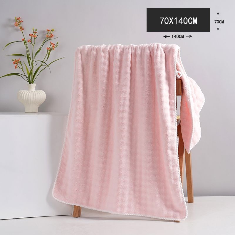 2 darabos mikroszálas fürdőlepedő, Jacquard 150D, gyorsan száradó, puha és vastag, fürdő- és strandtörölköző