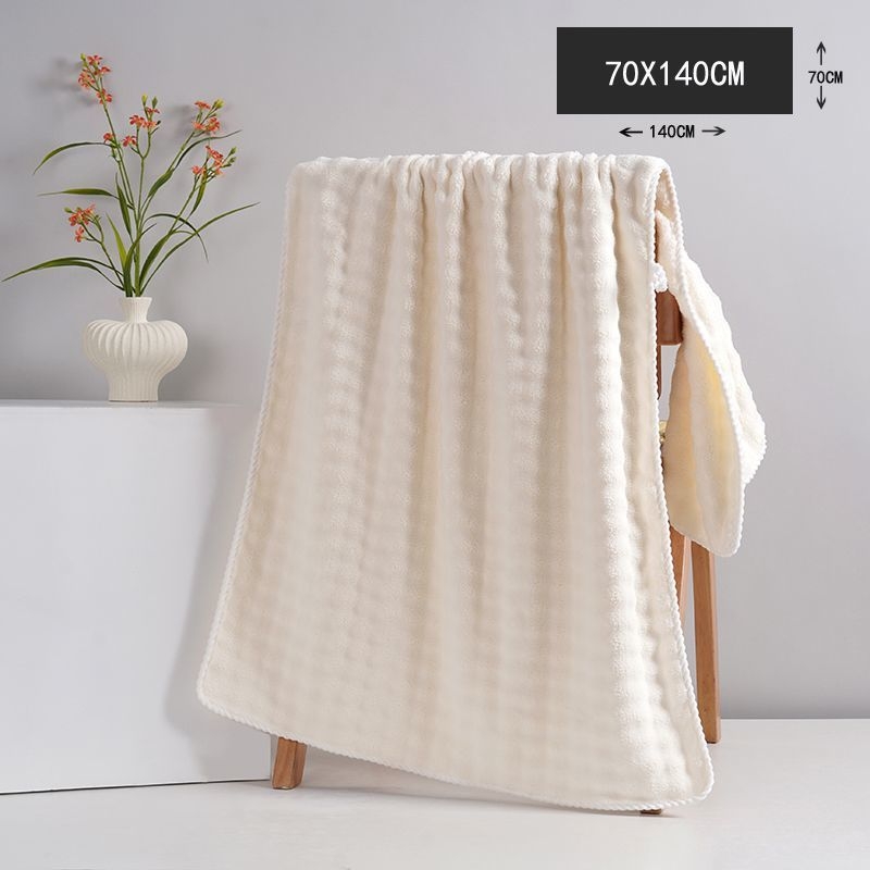 2 darabos mikroszálas fürdőlepedő, Jacquard 150D, gyorsan száradó, puha és vastag, fürdő- és strandtörölköző