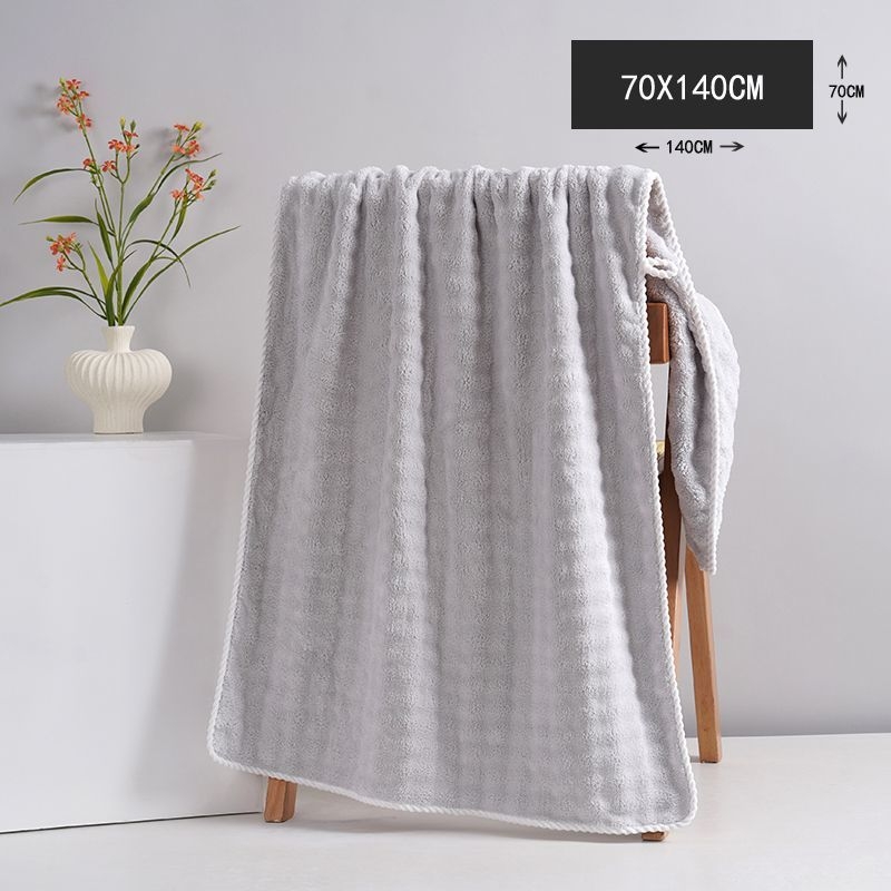 2 darabos mikroszálas fürdőlepedő, Jacquard 150D, gyorsan száradó, puha és vastag, fürdő- és strandtörölköző