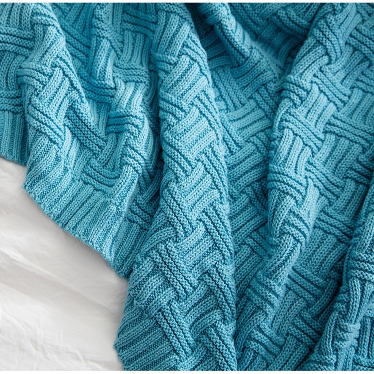 Yongshi Needle medvilninė megzta antklodė, 800–999 g, pritaikomas apdorojimas, vienetinės partijos palaikymas, šiuolaikiškas minimalistinis stilius