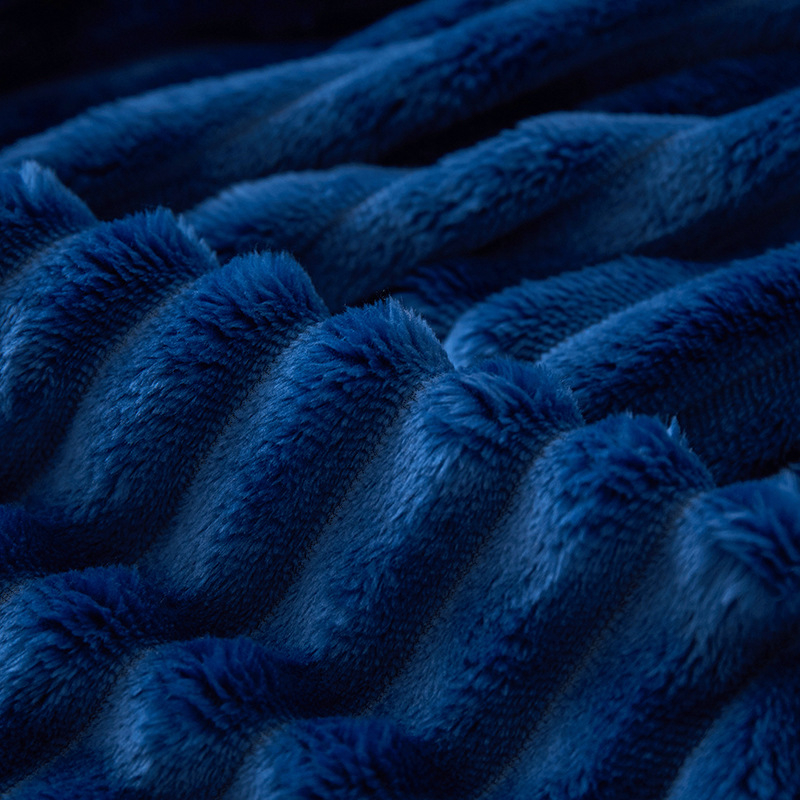 Singlair poliesterio koralo fleece pledas, tinka visoms sezonoms, vienodo dizaino, pritaikomas