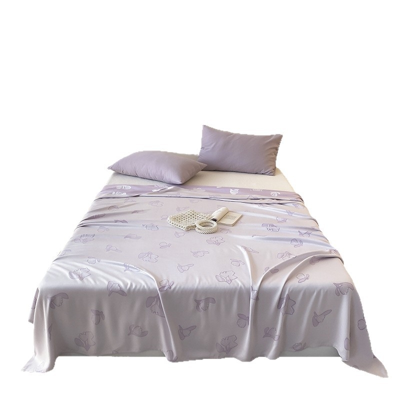 Bambuko pluošto rankšluosčio pledas vasarai, lengvas ir gaivus, 1.1–1.5 kg, peizažo raštas, reaktyvus dažymas