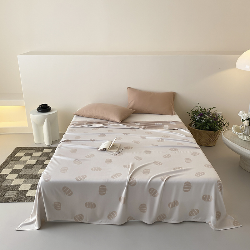 Bambuko pluošto rankšluosčio pledas vasarai, lengvas ir gaivus, 1.1–1.5 kg, peizažo raštas, reaktyvus dažymas