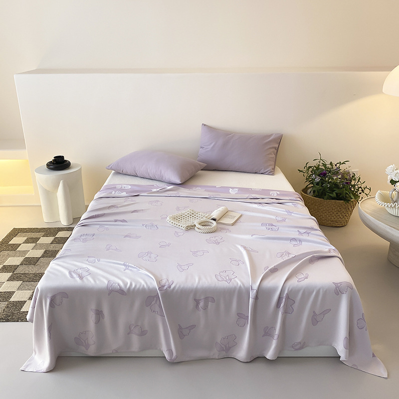 Bambuko pluošto rankšluosčio pledas vasarai, lengvas ir gaivus, 1.1–1.5 kg, peizažo raštas, reaktyvus dažymas